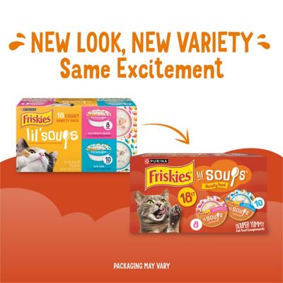 Image showing  Lil Soups Variety Pack Cat Food Toppers, 1.2 oz. 18 pk.