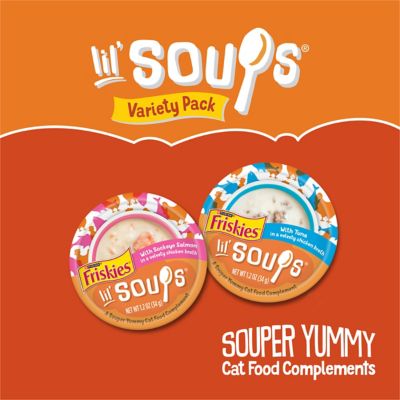 Image showing 7 th Purina Friskies Lil Soups Variety Pack Cat Food Toppers, 1.2 oz. 18 pk.