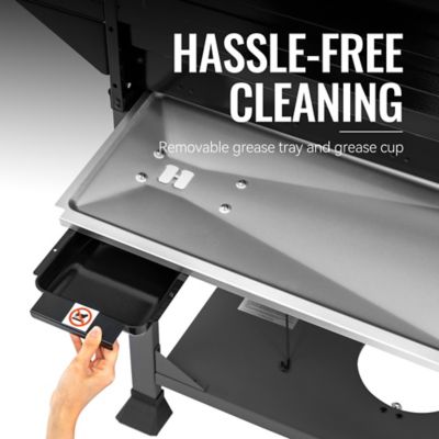 Image showing 6 th Royal Gourmet 4-Burner Propane Gas Grill with Side Shelves, Black