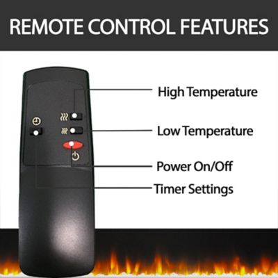 Hanover Classic Electric Fireplace with Mantel, Bookshelves, Deep Log Display, Multi-Color Flames, and Remote, FS7233-1BCRL3