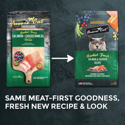 Image showing  Market Fresh Salmon and Chicken Recipe Dry Cat Food