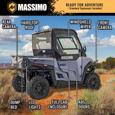 Image showing 8 th Massimo T-Boss 550L Fully Enclosed UTV, Gray