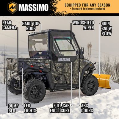 Image showing 8 th Massimo T-Boss 550L Fully Enclosed UTV with Heater and Snow Plow