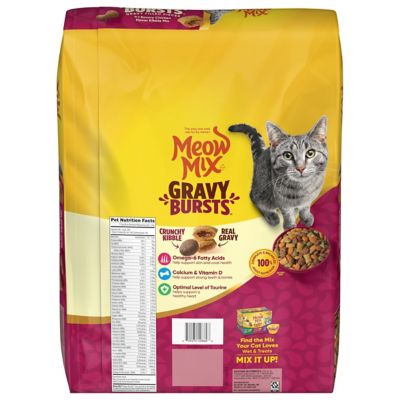 Image showing  Gravy Bursts Savory Chicken Flavor Mix with Gravy Filled Pieces, Dry Cat Food, 13.5 lb. Bag