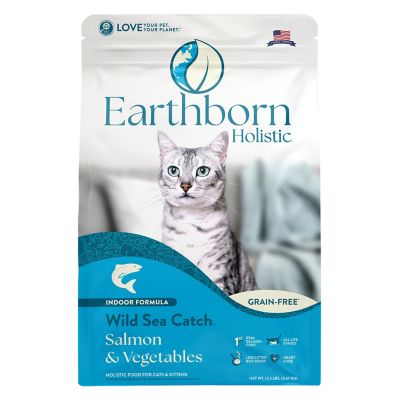 Earthborn Holistic All Life Stages Grain-Free Indoor Formula Wild Sea Catch Dry Cat Food