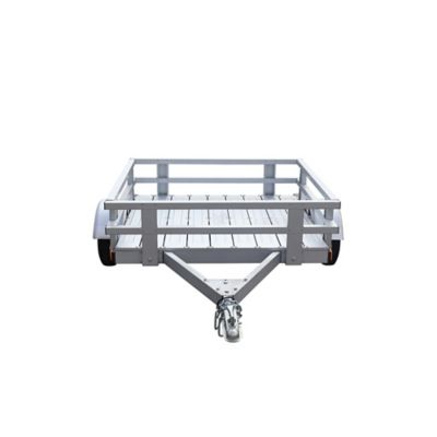 Image showing  4 x 4 Kit Trailer with Side Rails and Plank Floor