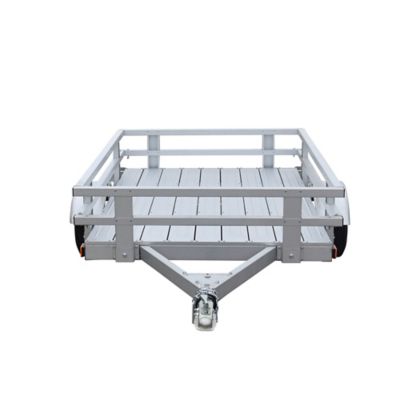 Image showing  4 x 6 Kit Trailer with Side Rails and Plank Floor