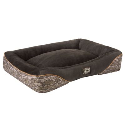 Image showing  Camo Rectangular Bolster Pet Bed