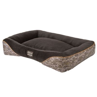 Image showing  Camo Rectangular Bolster Pet Bed