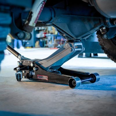 Image showing 7 th Traveller 3-Ton Low-Profile Dual Pump Garage Jack