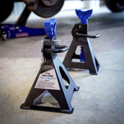Image showing  3-Ton Heavy-Duty Jack Stands with Locking Pin, 2-Pack