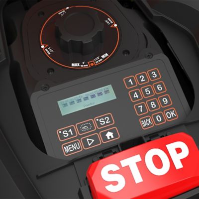 Image showing  NX100i Robot Lawn MowerWi-Fi/App Control, 1/4-Acre Coverage, 90-min Run, 5-Pos Height, Boundary Kit