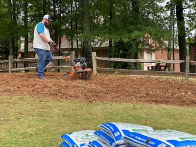 Image showing  21 in. Gas Front-Tine Tiller, 208cc Briggs & Stratton, 11-21 in Adjustable Width, 9.5 in Depth