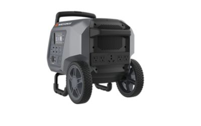 Image showing  2400W Pure Sine Power Station, 1920Wh, 4800W Peak, 120V AC, USB-C, USB-A, Dual Wireless, LED, App, Wheels