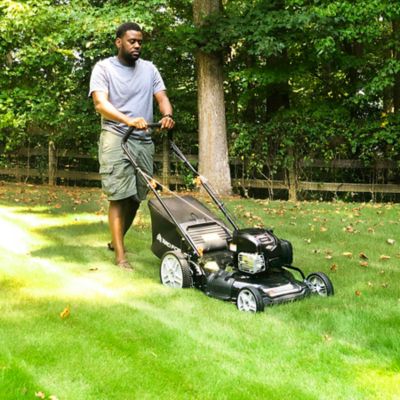 Image showing 5 th Yard Force 22 in. Steel Deck Gas Lawn Mower YF22-3N1-SP, 150cc Briggs & Stratton EX625, RWD, 3-in-1, Self-propelled
