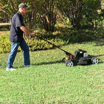 Image showing 5 th Yard Force 22 in. Steel Deck Gas Lawn Mower YF22-3N1, 140cc Briggs & Stratton, 3-in-1, Push