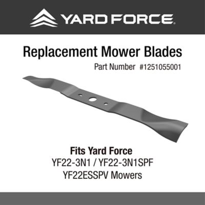 Image showing 7 th Yard Force 22 in. Steel Deck Gas Lawn Mower YF22-3N1, 140cc Briggs & Stratton, 3-in-1, Push
