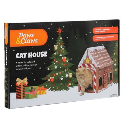 Image showing  Gingerbread Cardboard Cat Scratcher House