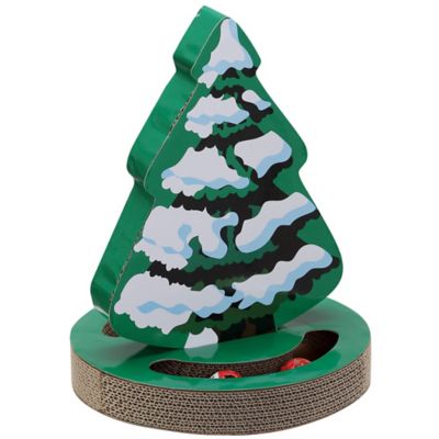 Image showing  Holiday Tree Cardboard Cat Scratcher