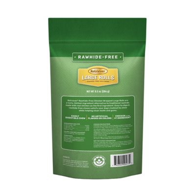 Image showing  Large Chicken-Wrapped Rolls Rawhide-Free Dog Chew Treats, 7 in., 4 ct.