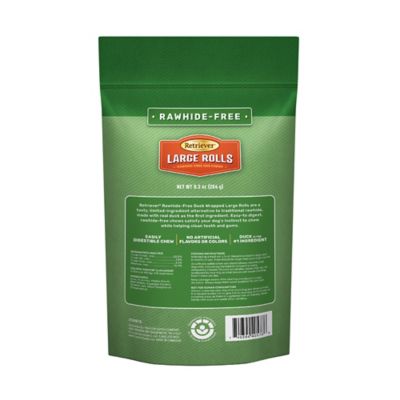 Image showing  Large Duck-Wrapped Rolls Rawhide-Free Dog Chew Treats, 7 in., 4 ct.