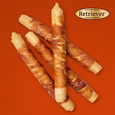 Image showing  Large Duck-Wrapped Rolls Rawhide-Free Dog Chew Treats, 7 in., 4 ct.