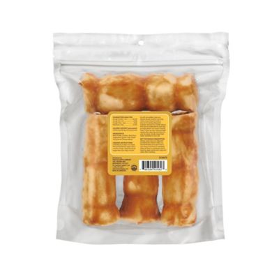Image showing  Chicken-Coated Beef Cheek Rolls Rawhide Dog Chew Treats, 5 in., 4 ct.
