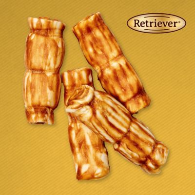 Image showing  Chicken-Coated Beef Cheek Rolls Rawhide Dog Chew Treats, 5 in., 4 ct.