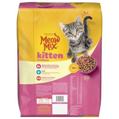 Image showing  Kitten Lil Nibbles Dry Cat Food for Kittens, 14.2 lb. Bag