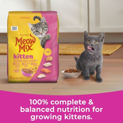 Image showing  Kitten Lil Nibbles Dry Cat Food for Kittens, 14.2 lb. Bag
