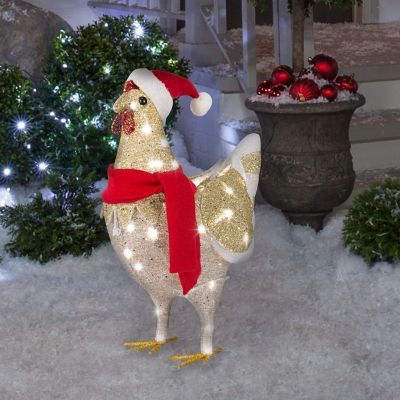 Image showing  Lighted Shimmer Chicken with Scarf