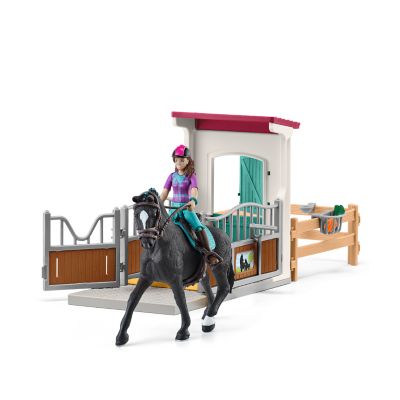 Schleich Toy Horse box with Lisa & Storm