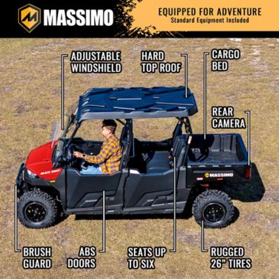 Image showing 8 th Massimo Buck 550-6 UTV 493CC 4 Door 4WD