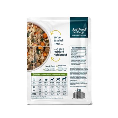 Image showing  JustFresh Chicken Recipe Dog Food, 12 oz.