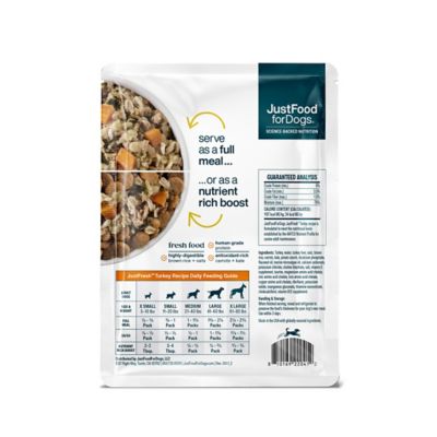 Image showing  JustFresh Turkey Recipe Dog Food, 12 oz.