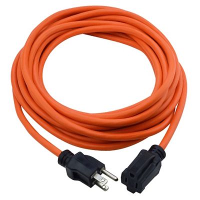 PRIME 16/3 SJTW Outdoor Extension Cord, Orange, 25 ft., EC501625