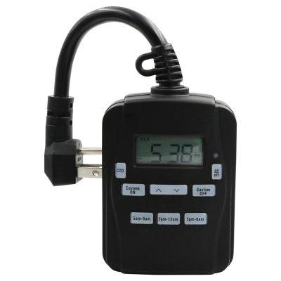 PRIME EZ-SET 2-Outlet 24-Hour Digital Outdoor Timer