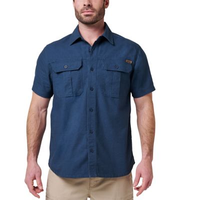 Image showing 0 th Lucky Brand Workwear Men's Short Sleeve Slub Canvas Shirt