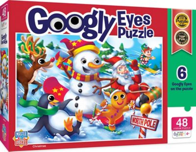 Image showing  Christmas 48 Piece Puzzle - Googly Eyes