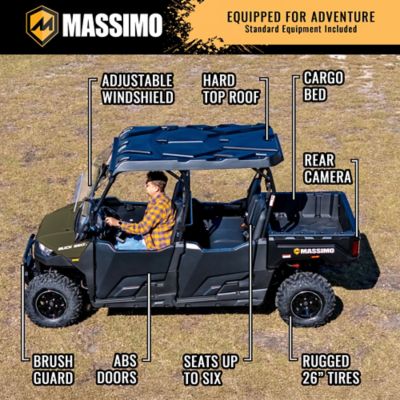 Image showing 8 th Massimo Buck 550-6 UTV 493CC 4 Door 4WD
