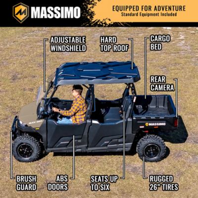 Image showing 8 th Massimo Buck 550-6 UTV 493CC 4 Door 4WD