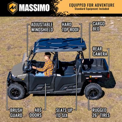Image showing 8 th Massimo Buck 550-6 UTV 493CC 4 Door 4WD