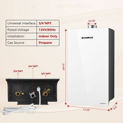 Image showing  5.28 GPM Indoor Water Heater, CA528WLP