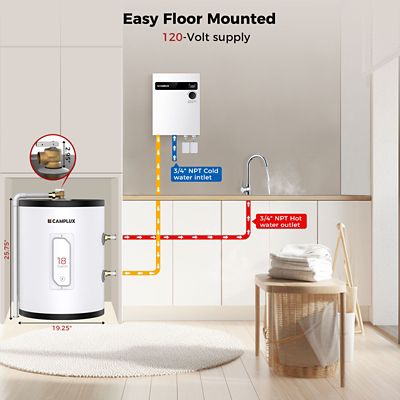 Image showing  18 GPM Electric Tank Water Heater