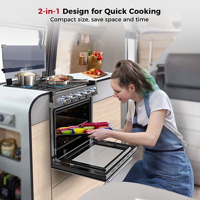 Image showing  Propane Gas 21 in. RV Range, 8,000 BTU, RGS21MSF