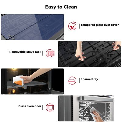 Image showing 6 th Camplux Propane Gas 21 in. RV Range, 8,000 BTU, RGS21MSF