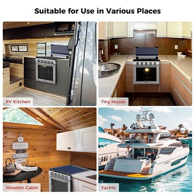 Image showing 7 th Camplux Propane Gas 21 in. RV Range, 8,000 BTU, RGS21MSF