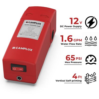 Image showing  12 V Water Pump Kit, 1.6 GPM