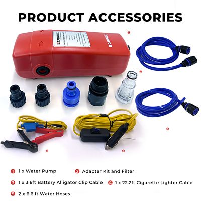 Image showing  12 V Water Pump Kit, 1.6 GPM