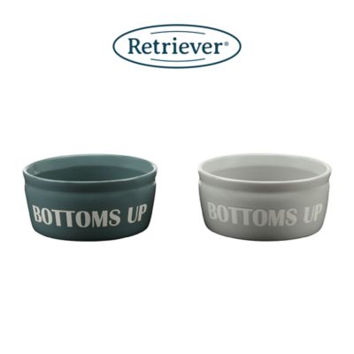 Image showing  61 oz. Slogan Ceramic Pet Water Bowl, Assorted